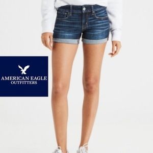 American Eagle Denim Midi Shorts